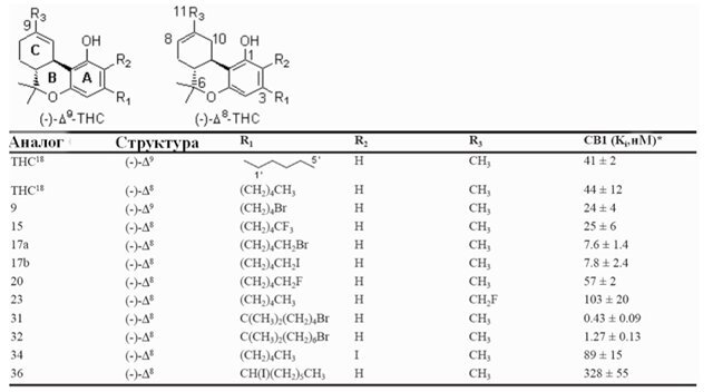 tetrahydrocannabinol analogs for cannabinoid CB1 receptors.jpg