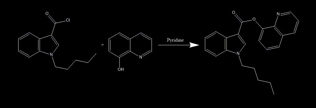 QUPIC 1-Pentyl-1H-indole-3-carboxylic acid 8-quinolinyl ester.jpg