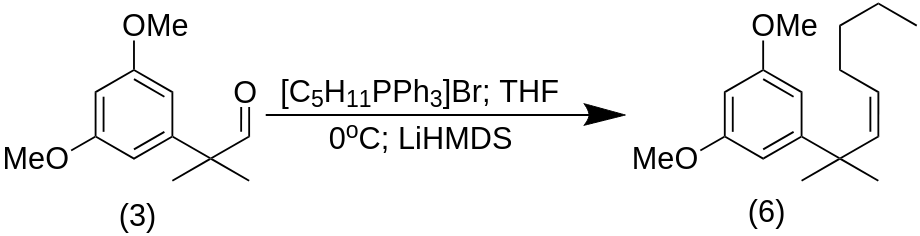 Synthesis (5Z)-7-(3,5-Dimethoxyphenyl)-7-methyloct-5-en (6).png