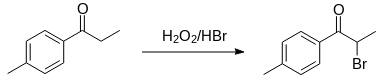Synthesis of mephedrone Halogenation.png